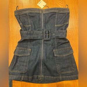 Simkhai denim bustier